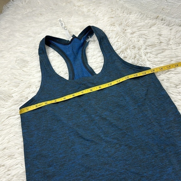Lululemon Swiftly Tech Tank Heathered Black Blue *Race Length* - Picture 2 of 7